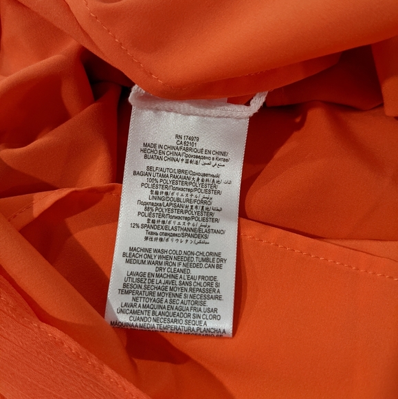 🧡SOLD🧡NWT BCBGMAXAZRIA salmon high-low dress - Picture 9 of 11